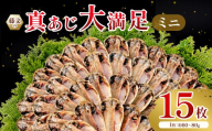 藤文の「真あじ大満足 ミニ」 真あじ 真アジ 鯵 15枚 干物 ひもの 冷凍 西伊豆 伊豆 ギフト お歳暮 お中元