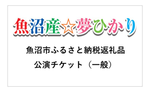 魚沼産夢ひかりキッズミュージカル公演チケット（一般）舞台 公演チケット キッズ 子ども ミュージカル 新潟 魚沼 2738639 - 新潟県魚沼市