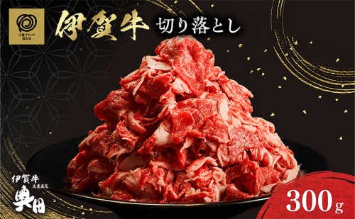 伊賀牛 切り落とし 300ｇ 冷凍 黒毛和種 三重県 名張市 国産牛 和牛 牛肉 奥田ブランド 産直 自家牧場 すき焼き 炒め物 高級肉 贅沢 ブランド牛 お取り寄せ ギフト プレゼント 黒毛和牛 旨み ジューシー 食肉 肉ギフト 奥田 オクダ お歳暮 お中元 2738933 - 三重県名張市