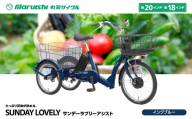 594-001 サンデーラブリーアシスト（丸石サイクル）インクブルー YSKR118-IBL