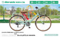 126-001 フレッシュタウンJr 2026モデル（丸石サイクル）グレイッシュミント YSKR121-GMIN