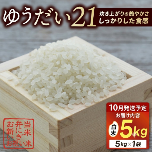 ＼新米 先行予約 10月発送予定／★令和8年産★ 米 5kg 白米 精米 「ゆうだい21」山崎観光農園 栃木県 益子町 ふるさと納税 お米 ゆうだい21 白米 精米 5キロ 高評価 令和8年 先行予約 (AU058-10) 2739397 - 栃木県益子町