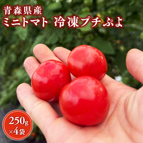 冷凍プチぷよ 250ｇ×4袋 ミニトマト プチトマト 薄皮 ぷよぷよ食感 ゼリー食感 甘み 野菜【hi-0070-005】 2739502 - 青森県平川市