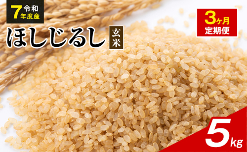 令和7年度産 ほしじるし 5kg 玄米 3ヶ月定期便 米 静岡県 袋井市【離島配送不可】 2741359 - 静岡県袋井市