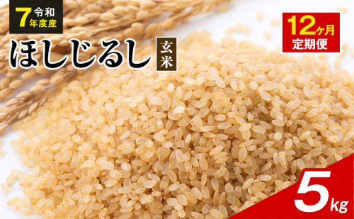 令和7年度産 ほしじるし 5kg 玄米 12ヶ月定期便 米 静岡県 袋井市【離島配送不可】 2741361 - 静岡県袋井市
