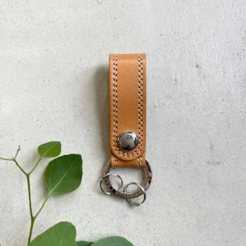 革小物 キーホルダー（ナチュラル）レザー製品 革製品 2742637 - 京都府京丹後市