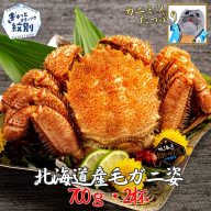 26-58 【訳あり】北海道産毛ガニ　700g×2杯