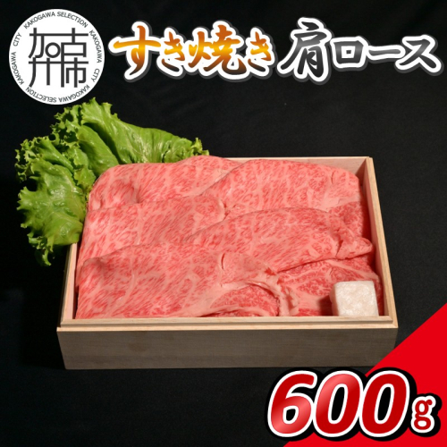 【14営業日以内に発送】神戸牛すき焼き(肩ロース) 600g(200g×3)《 肉 牛肉 神戸牛 肩ロース スライス肉 すき焼き 600g 冷凍 》【2503A16905】 2746905 - 兵庫県加古川市