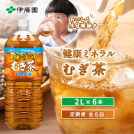 『定期便：全6回』健康ミネラルむぎ茶2L×6本【50000201】