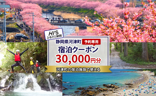 HISふるさと納税宿泊予約専用クーポン（静岡県河津町）30,000円分 2749478 - 静岡県河津町