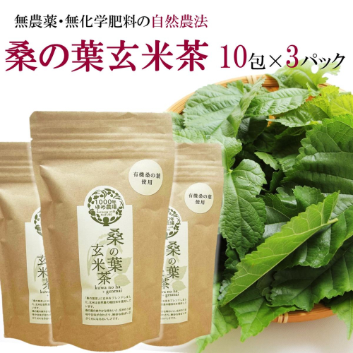国東産「桑の葉玄米茶」ティーバッグ 5g×10包入り×3袋(合計30包)_2777R 2755218 - 大分県国東市