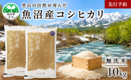 【先行予約 令和8年産】さくらや農園 魚沼産コシヒカリ 無洗米10kg（5kg×2袋） お米