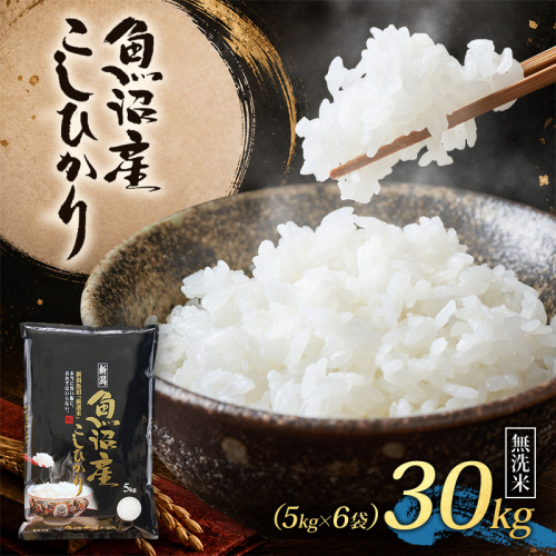 【令和8年産 先行予約】 魚沼産コシヒカリ 無洗米 30kg（5kg×6） 2759716 - 新潟県魚沼市