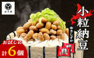 山乃屋の山木屋 小粒 納豆 ゆきしずか 6個 納豆 大豆 健康 発酵食品 ギフト おすすめ 川俣町 福島県  FAF-0279