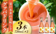 驚きの果実感！グァバドリンク 3本セット(720ml×3本) グァバ グァバドリンク ドリンク フルーツドリンク 果汁入り飲料 トロピカルジュース トロピカルフルーツ セット 詰め合わせ 贈答 贈り物 ギフト プレゼント お中元 お歳暮 宮崎県 串間市 _K021-013