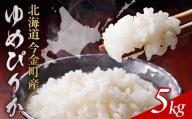 【順次発送】令和7年産 ゆめぴりか 5kg 北海道今金町産 米 白米 米俵 F21X-755