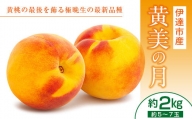 福島の桃 黄美の月2kg（5~7玉） 先行予約 フルーツ 果物 伊達の桃 もも モモ momo F20C-464