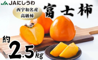 【先行受付】JAにしうわの季節のくだもの(富士柿約2.5kg)【D08-88】ふるさと納税 柿 かき 富士柿 フルーツ カキ 果物  2.5kg 5kg 愛媛県 八幡浜市【1516812】 YWTV045