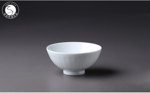 有田焼 ろくろ手造り 白磁鎬文 お茶碗【佳秀窯 西山正作 】食器 器 飯椀 うつわ お茶碗 ろくろ bs035 2767368 - 佐賀県有田町