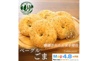 グルテンフリーベーグル（ごま）【朝食パンに大人気】ベーグルごま 5個入り 3セット グルテンフリー 自家製パン 手作り ベーカリー直送 香ばしいごま　子どもに安心 もっちり食感 お取り寄せパン ヴィーガン パン好き必見