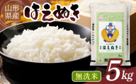 [10月発送]令和7年度 山形県産 はえぬき 5kg 白米 無洗米 ご飯 ごはん 時短 節水 国産 ブランド米 食品 山形県 西川町 月山 FYN1-333