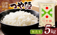 [10月発送]令和7年度 山形県産 つや姫 5kg 白米 無洗米 ご飯 ごはん 時短 節水 国産 ブランド米 つやひめ 食品 山形県 西川町 月山 FYN1-417