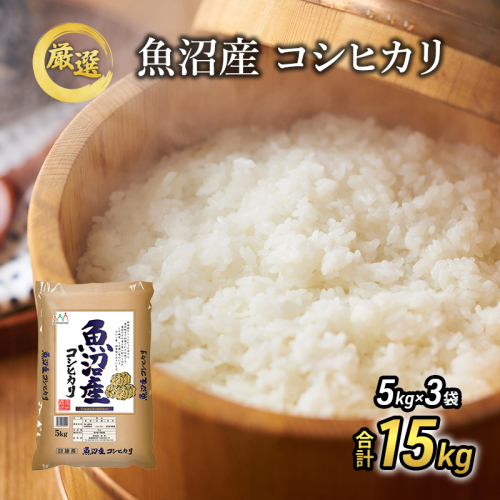 【先行予約】令和8年産『お米アドバイザー厳選！』魚沼産コシヒカリ 精米15kg（5kg×3）  2769675 - 新潟県魚沼市