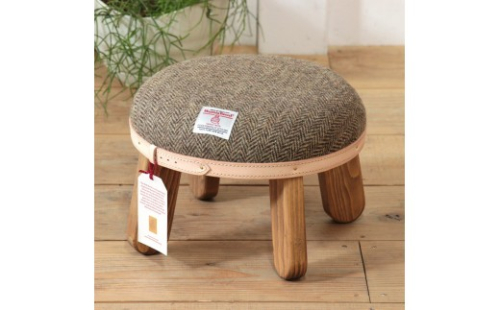 【選べるカラー】まぁるいスツール 子供 椅子イスキッズ HARRIS TWEED（ハリスツイード） 2769707 - 和歌山県有田川町
