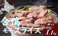 北海道産 合鴨 モモ ロース スライス ロース800g(160g×5袋) 選べるセット9種類  合鴨 モモスライス  鴨肉 北海道 特産品 贅沢 新鮮 美味しい ご馳走 簡単調理  人気 ランキング 鴨 鴨肉 かも 鶏肉 焼肉 サロベツ合鴨 北海道幌延町
