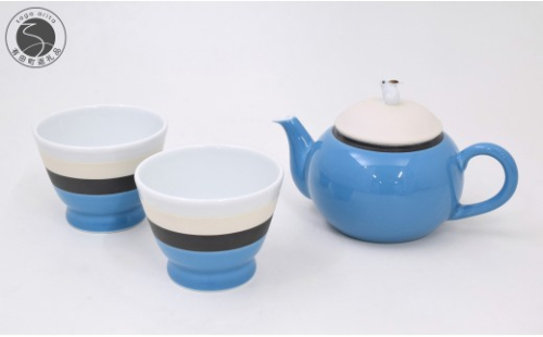 有田焼 セルリアンブルー 茶器セット【深川製磁】茶器 急須 湯呑 ゆのみ セット 青 ブルー 食器 器 うつわ スタイリッシュ おしゃれ aa070 2770577 - 佐賀県有田町