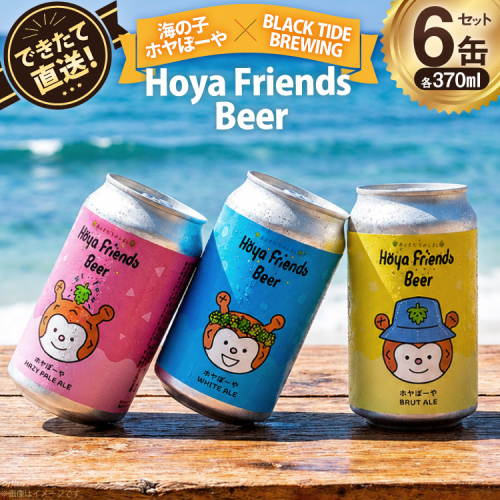 ビール Hoya Friends Beer 3液種 370ml缶 計6本 セット [BLACKTIDEBREWING合同会社 宮城県 気仙沼市 20566095] 酒 びーる クラフトビール お酒 地ビール ご当地ビール 詰め合わせ 2770900 - 宮城県気仙沼市