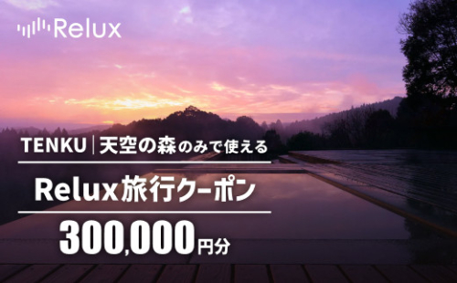 K-754 Reluxで予約　「TENKU｜天空の森」専用クーポン(300,000円相当)【Loco Partners】霧島市 国内旅行 予約サービス チケット 旅行券 旅館 鹿児島 霧島 ホテル 宿泊券 旅行 宿 クーポン 2772264 - 鹿児島県霧島市