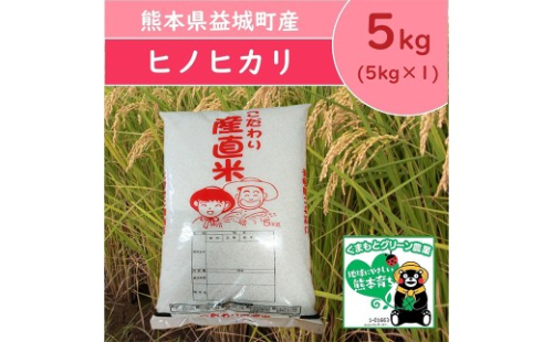 【 令和8年熊本地震復興応援 】 【 令和7年産 】 熊本県益城町産 単一原料米 「 ヒノヒカリ 」 5kg （ 5kg × 1袋 ） お米 米 こめ コメ 白米 白飯 飯 ご飯 おにぎり ブランド米 国産 熊本県産 【 2026年9月下旬まで順次発送予定 】 2774398 - 熊本県益城町
