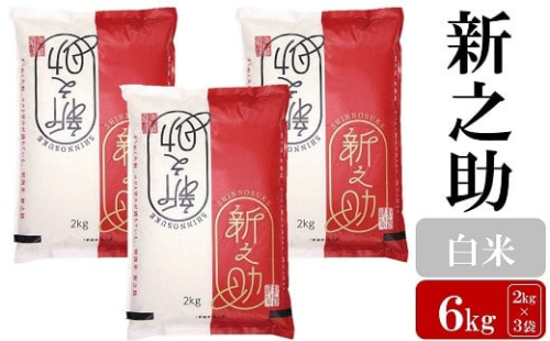 お米と共に200年の松村商店直送! 新之助 白米 6kg(2kg×3袋) 277698 - 新潟県柏崎市