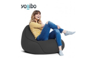 ビーズクッション ヨギボー ラウンジャー ダークグレー Yogibo Lounger 1人掛け 背もたれ パーソナルチェア 洗えるカバー インテリア ギフト プレゼント おしゃれ 結婚祝い 誕生日