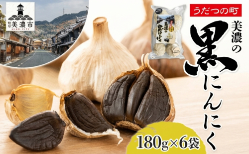 うだつの町 美濃の黒にんにく180g×6袋 黒にんにく 黒ニンニク にんにく ニンニク 加工食品 健康 熟成 甘い フルーティー まろやか うまみ 乾燥 凝縮 国産 送料無料 にわか茶屋 岐阜県 美濃市 2786291 - 岐阜県美濃市