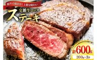 牛肉 国産交雑牛ロース ステーキ 200g 3パック 計600g [​​ユーエイエム 愛知県 江南市 ko23btu600023] ロース 和牛 国産牛 牛ロース 霜降り 赤身 真空パック 個包装 小分け 冷凍 BBQ バーベキュー 焼肉