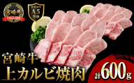 新鮮チルド便 宮崎牛 A5 上カルビ(計600g・300g×2P) 焼肉 カルビ 焼肉 和牛 BBQ アウトドア キャンプ 小分け パック 真空パック ブランド牛 ランク パーティー ご褒美 おかず【OT-02】【KNOT合同会社】