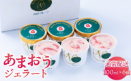 福岡産 あまおう ジェラート 100ml×6個 | いちご 濃厚 果汁 高級 アイス デザート スイーツ