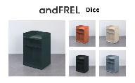 【チャコールグレー】家具 インテリア 【andFREL】Dice | モバイル ワゴン キャスター付 シンプル