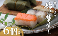 [敬老の日]柿の葉すし 6個 冷凍 炙り鯖 鮭 穴子 寿司 すし 鮨 高級 国産 真鯖 鯖 さば さけ しゃけ あなご 魚 海鮮 伊賀米 コシヒカリ 特A 米 ご飯 ごはん 手作り 小分け レンジ 簡単 調理 ご褒美 ギフト 贈答 祝い お歳暮 お中元 柿千 大阪府 松原市