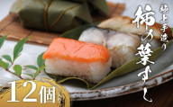 【敬老の日】柿の葉すし 12個 冷凍 炙り鯖 鮭 穴子 寿司 すし 鮨 高級 国産 真鯖 鯖 さば さけ しゃけ あなご 魚 海鮮 伊賀米 コシヒカリ 特A 米 ご飯 ごはん 手作り 小分け レンジ 簡単 調理 ご褒美 ギフト 贈答 祝い お歳暮 お中元 柿千 大阪府 松原市
