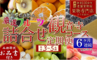 旬を見極めた、厳選フルーツ詰合せ定期便【観音寺コース】6ヶ月連続 果物 旬の果物 旬のフルーツ お楽しみ デザート 食後 国産 観音寺産