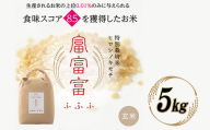 令和8年度　新米 富山県ブランド米 富富富 玄米 5kg ふふふ ブランド米 国産 米 お米 日本米 ギフト 贈り物 備蓄 防災 食品 陽咲玲 はるざれ F6T-1051