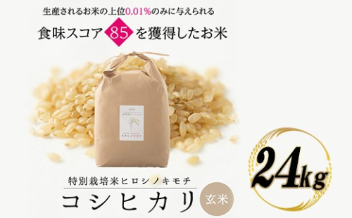令和8年度　新米 特別栽培米 コシヒカリ ヒロシノキモチ 玄米 24kg ブランド米 銘柄米 国産 米 お米 日本米 ギフト 贈り物 備蓄 防災 食品 陽咲玲 はるざれ F6T-1055 2795057 - 富山県立山町