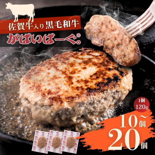 佐賀牛入り　がばいばーぐ(登録商標) 選べる容量 10個入り～20個入り ハンバーグ ギフト 老舗 さが サガ 2795760 - 佐賀県佐賀市