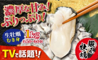【3月31日（水）着】生牡蠣 むき身 1kg 江田島市／有限会社寺本水産 [XAE003-060]