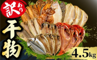 干物 4.5kg 【2026年12月発送】 山由水産 訳あり 干物 詰め合わせ セット 配送不可地域あり