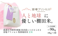 【令和8年産先行予約】【3ヶ月定期便】【農薬化学肥料5割減】魚沼産にじのきらめき苗場プリンセス特別栽培米 玄米 30kg(10kg×3) 計90kg | 苗場プリンセス米 おすすめ 人気ギフト 新潟県 津南町