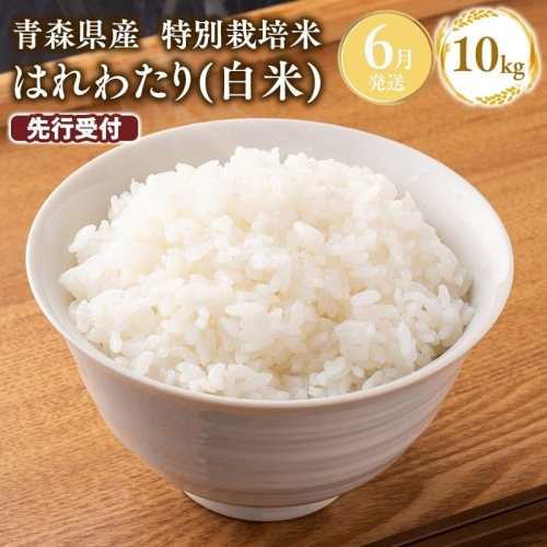 ≪令和8年産 先行予約≫6月上旬よりお届け! 　特別栽培米 はれわたり白米10kg【青森県 平川市】米 お米 精米 青森県産 産地直送 2800786 - 青森県平川市